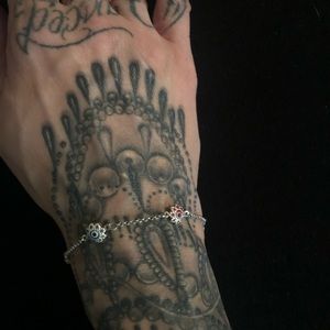 Dainty Sterling Silver Evil Eye Bracelet